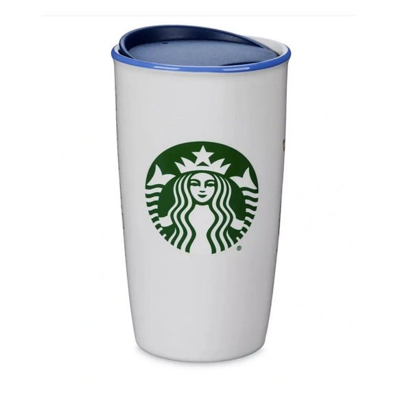 🔥 DISNEY PARKS Disneyland DCA WDW MICKEY Minnie PORCELAIN STARBUCKS TUMBLER NEW - Picture 3 of 16